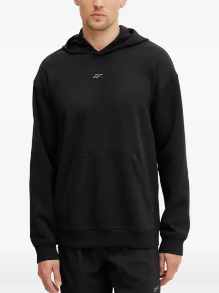 Hanorac cu glugă Reebok cu imagine negru
