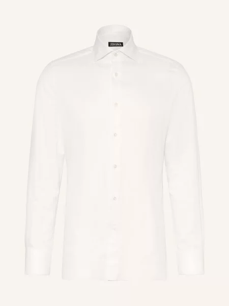 Zegna Koszula Regular Fit weiss biała