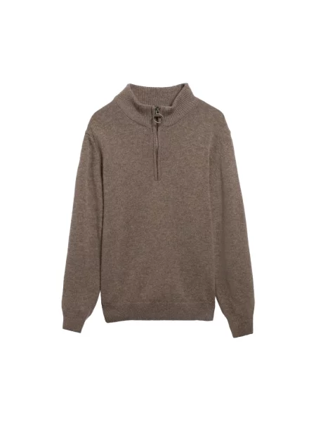 Sweter Barbour wełniany brązowy