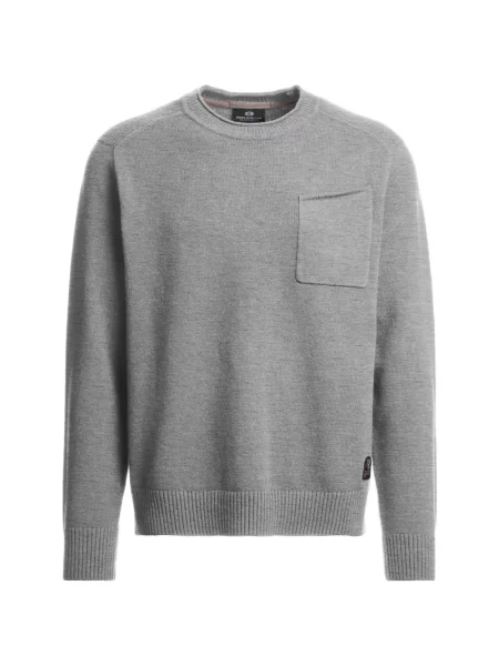 Hanorac crewneck Parajumpers cu decolteu rotund gri