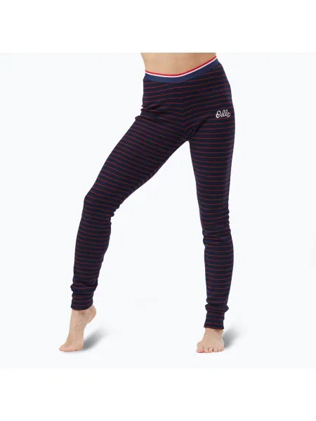 Női thermo active nadrág ODLO Active Meleg Originals Csíkos Bl Alsó Hosszú sötét zafír. Méret: XS