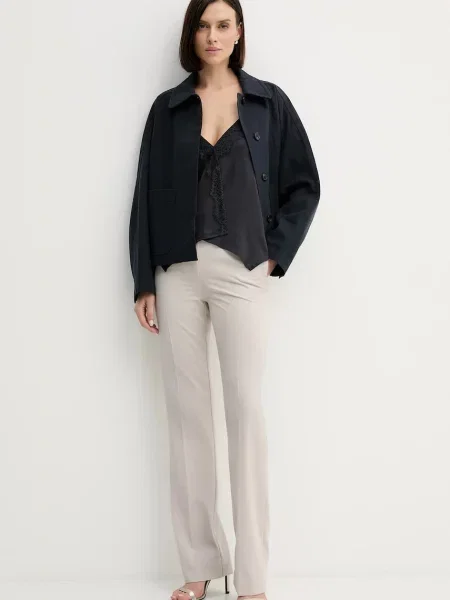 Блузка Hoss Intropia однотонна синій