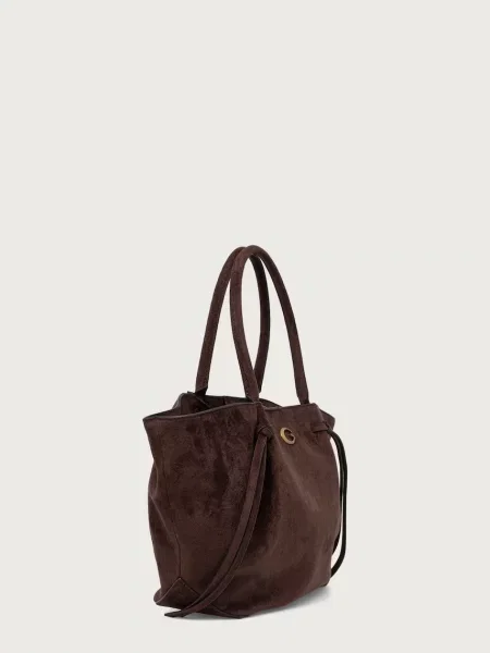 Geantă shopper Guess maro