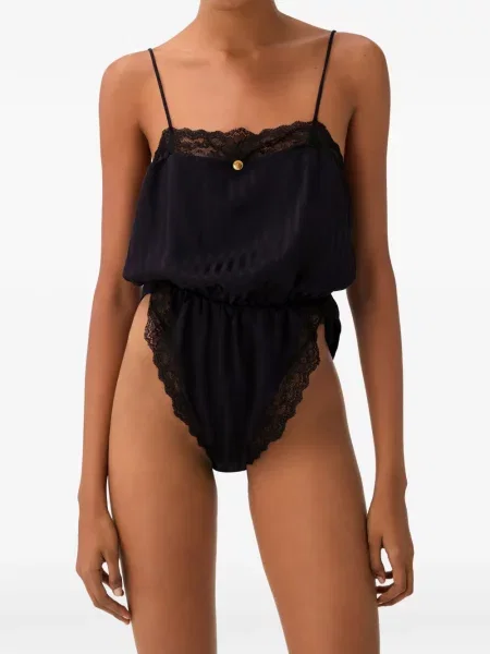 Body Versace de mătase negru
