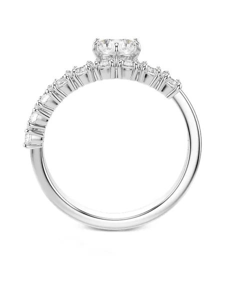 Inel Swarovski cu zirconiu plic