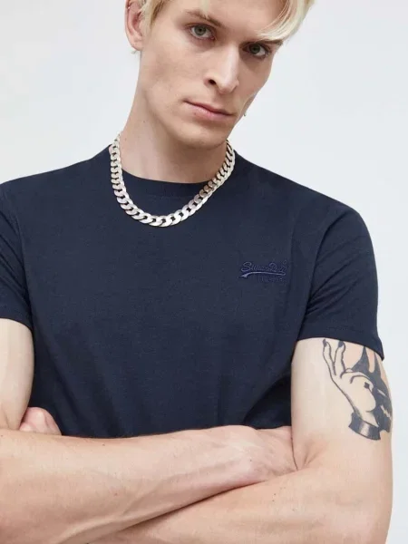 Tričko Superdry tmavomodrá