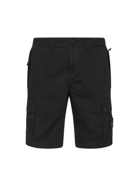 Bermudy Stone Island z kamieniami czarne
