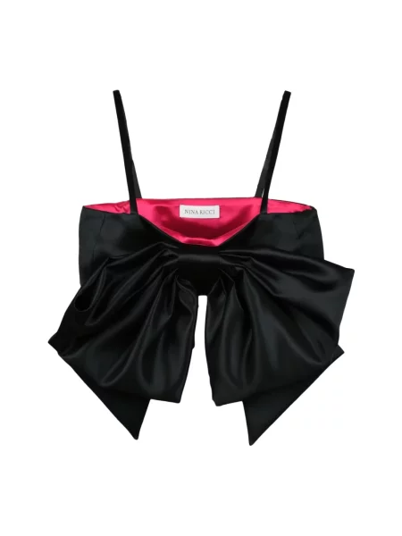 Top Nina Ricci elegancki czarny