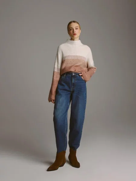 Джинси мом DIVERSE Qua блакитний