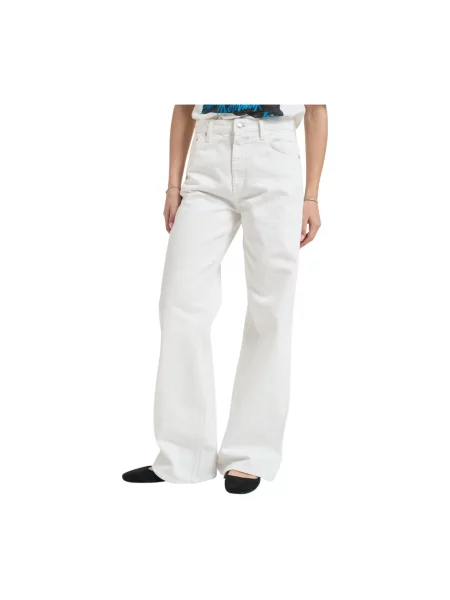 Szerokie jeansy Roy Rogers białe