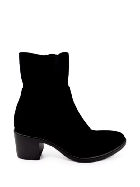 Cizme scurte Strategia Shoes din piele de căprioară negru