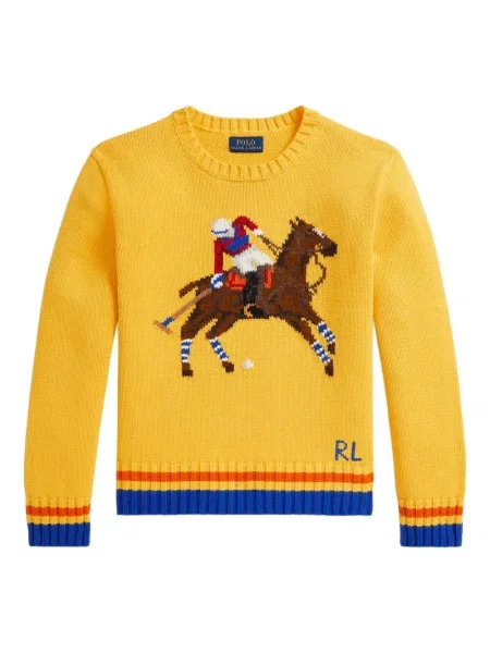 Koszulka polo dziecięca Polo Ralph Lauren żółta