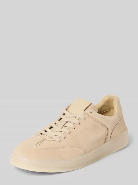 Sneakersy z naturalnej skóry z wytłaczanym logo model Farrell' Blauer beżowe