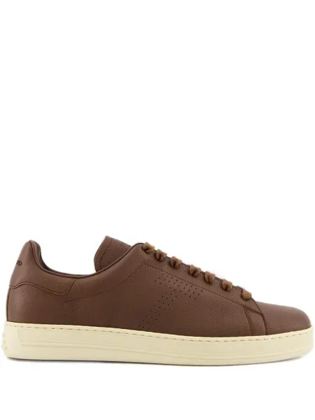 Sneakerși Tom Ford din piele maro