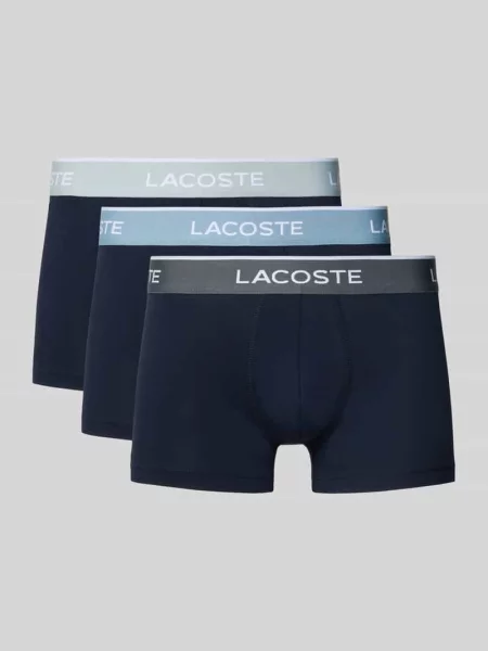 Obcisłe bokserki z mieszanki bawełny w zestaw 3 szt. Lacoste miętowe