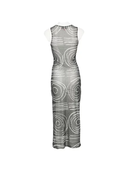 Rochie maxi Eckhaus Latta cu imagine verde