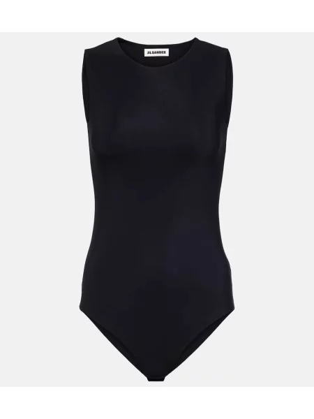 Body Jil Sander din jerseu negru
