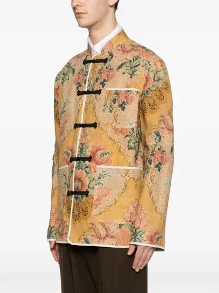 Gėlėtas raštuotas striukė Valentino Garavani geltona