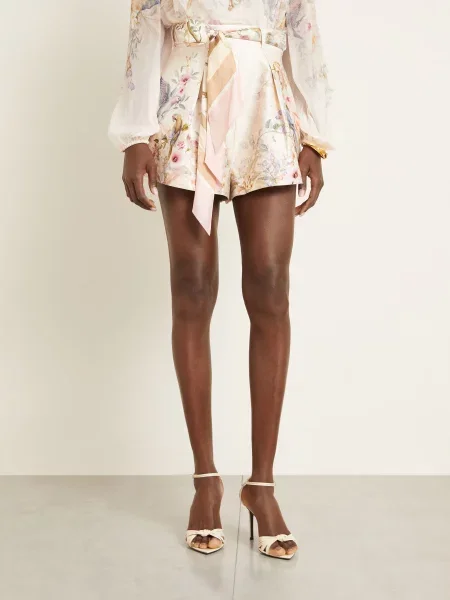 Zimmermann Szorty Rebellion Z Jedwabiem weiss niebieskie