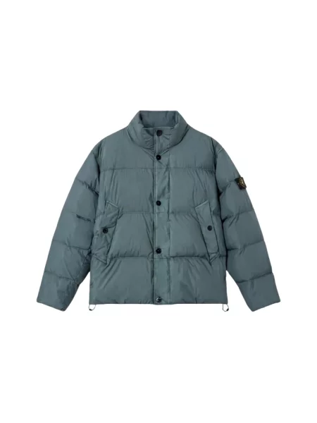 Kurtka puchowa Stone Island z kamieniami zielona