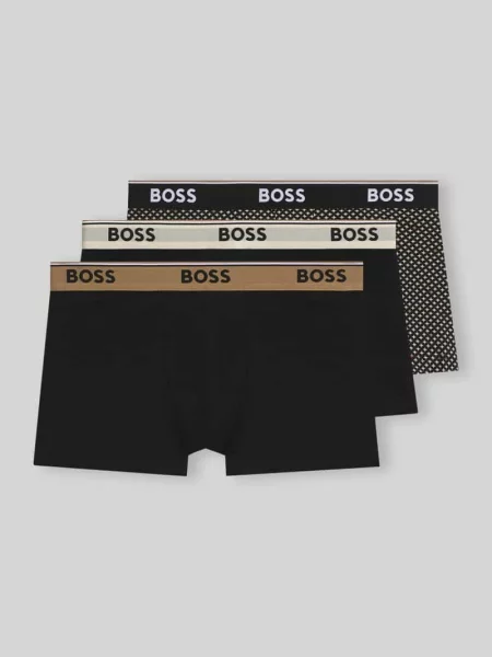 BOSS bokserki z Trunk 3P Power Desig beżowe