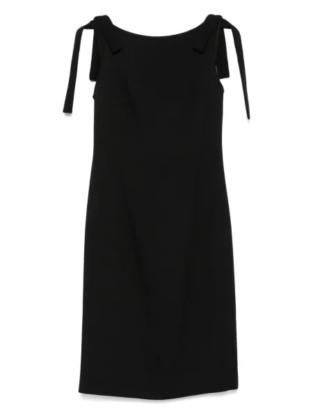 Rochie midi N°21 cu funde până la genunchi de costum negru