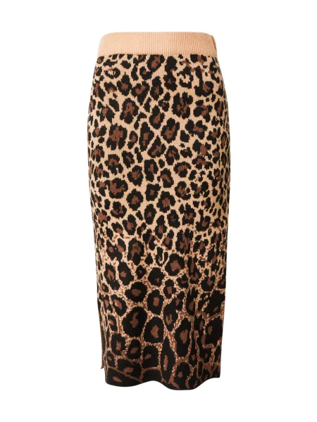VERO MODA Fustă VMWHITNEY bej / maro negru