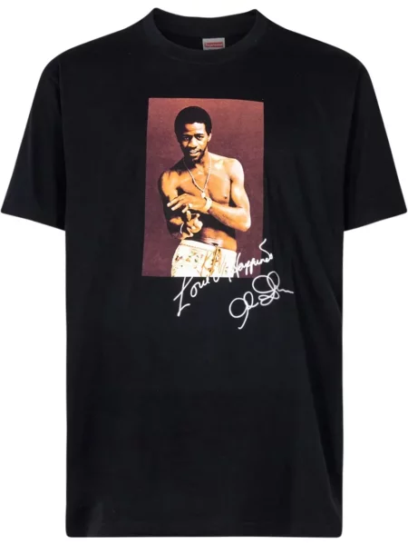 Tricou Supreme cu decolteu în U negru