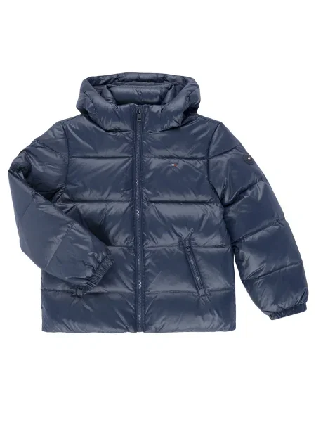 Páperová bunda Tommy Hilfiger modrá