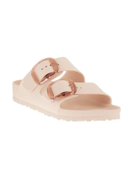 Klapki Birkenstock na sprzączkę różowe