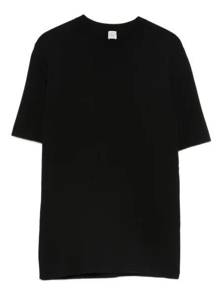 Top Toteme tricotate cu decolteu rotund negru