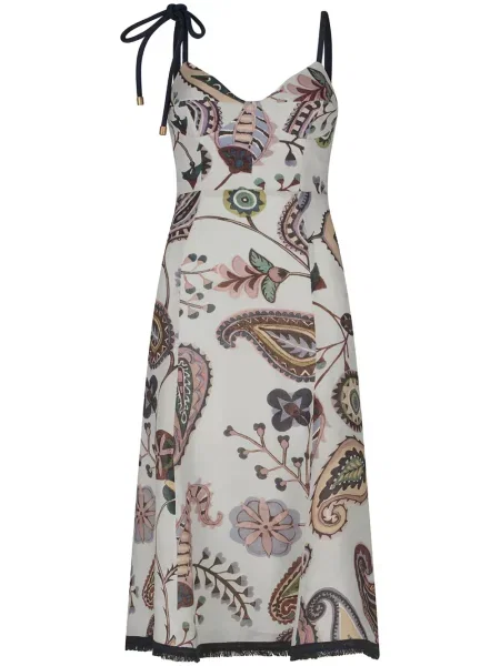 Rochie Silvia Tcherassi de in de costum alb