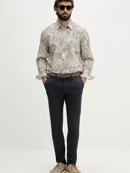 Armani Exchange cămașă pentru bărbați din bej