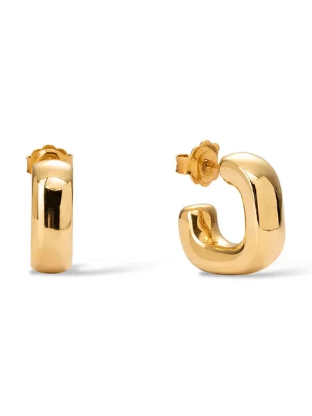 BERRIES cercei pentru femei argint placat cu aur Quadro earrings
