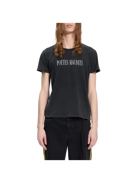 Koszulka Ann Demeulemeester z krótkim rękawem szara