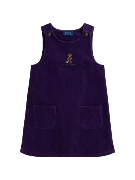 Sukienka dziecięca Polo Ralph Lauren fioletowa