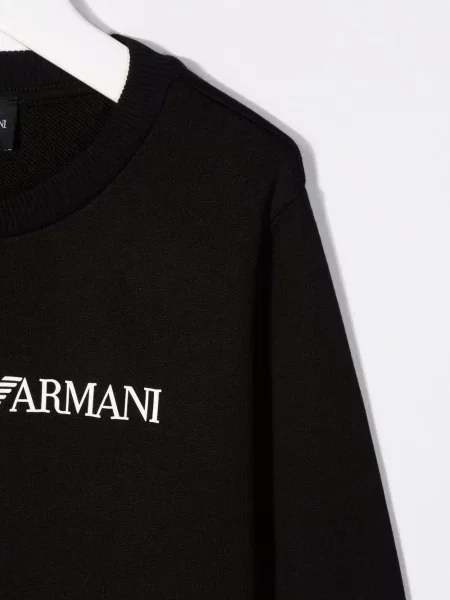 Bluza nierozpinana dziecięca Emporio Armani czarna