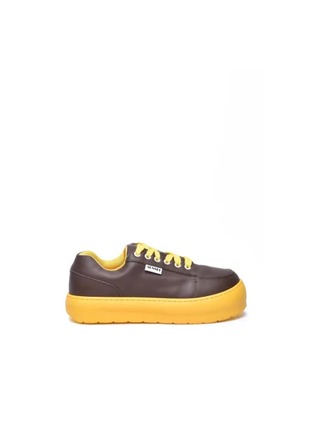Sneakersy Sunnei brązowe