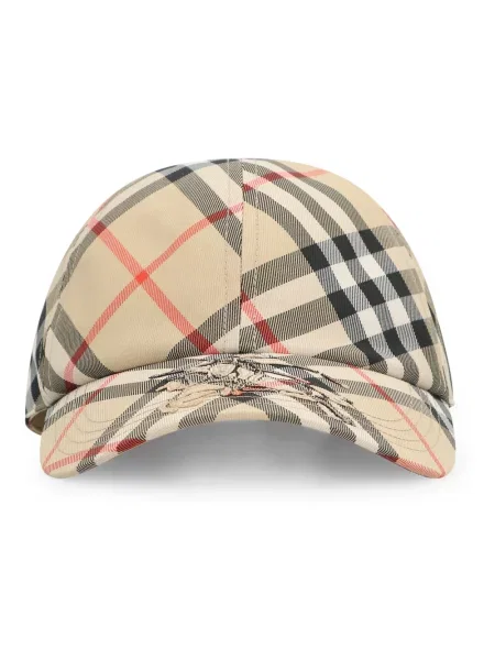 Czapka z daszkiem Burberry z logo beżowa