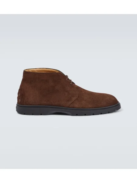 Gležnjarji desert boot Tod's iz semiša rjava