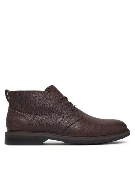 Clarks Зимни обувки Aldwin 2 Chukka кафяв