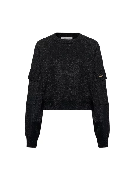Sweter Silvian Heach wełniany czarny