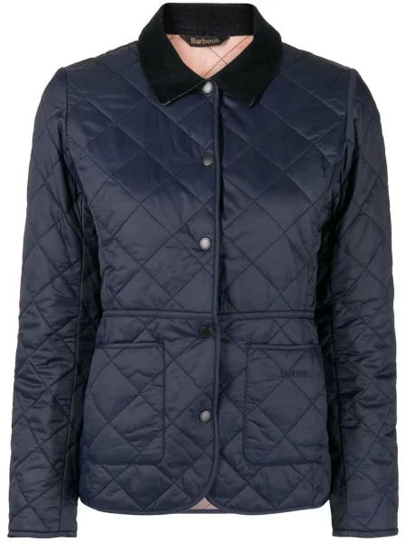 Pikowany kurtka bomber Barbour niebieski