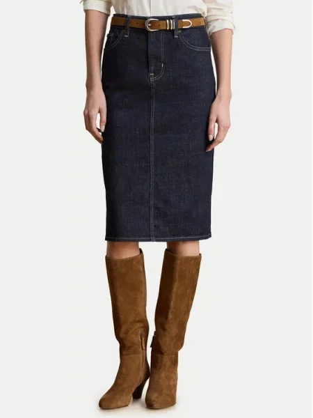 LAUREN RALPH LAUREN Fustă tip creion Bleumarin