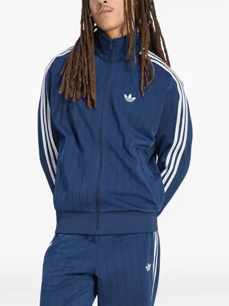 Hanorac sport Adidas cu broderie maro