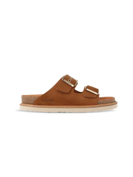 Genuins Hawaii Velour Mandorla Kobiety Sandały Genuins Size: brązowy