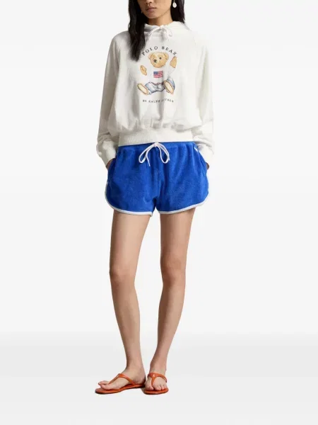 Ριγέ δερμάτινος κάλτσες Polo Ralph Lauren με κορδόνι μαύρο