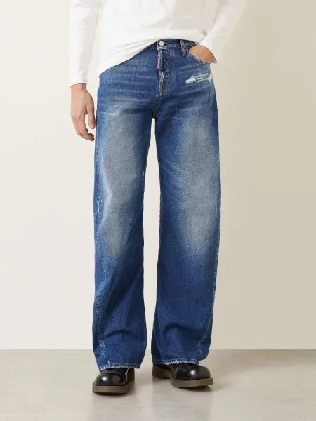 Džíny Loose Twst Regular Fit navy blue modré