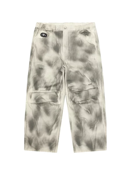 Pantaloni Aape By A Bathing Ape cu legături alb