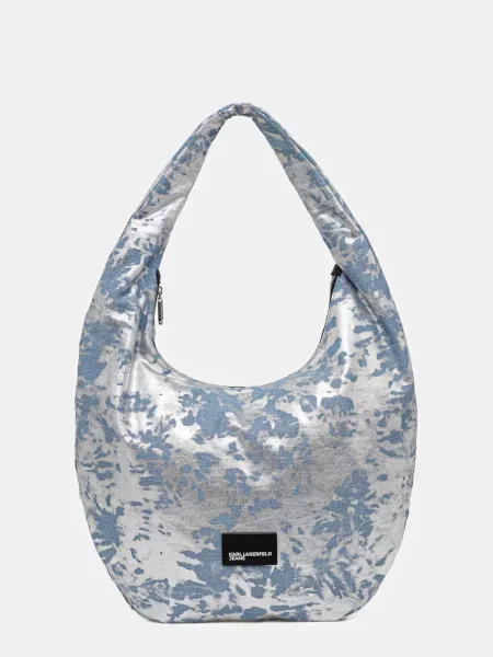 Kabelka Karl Lagerfeld Jeans modrá